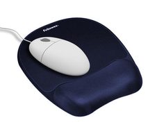 Fellowes Mousepad mit Handgelenkauflage Memory Foam dunkelblau