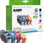 KMP Druckerpatronen H108V schwarz, cyan, magenta, gelb kompatibel zu HP 364 (N9J73AE), 4er-Set