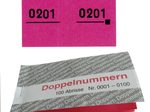 WOLF & APPENZELLER Doppelnummernblöcke 0001-0100, 0101-0200, 0201-0300, 0301-0400, 0401-0500