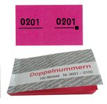 WOLF & APPENZELLER Doppelnummernblöcke 0001-0100, 0101-0200, 0201-0300, 0301-0400, 0401-0500