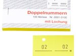 WOLF & APPENZELLER Doppelnummernblöcke 01-100, 101-200, 201-300, 301-400, 401-500