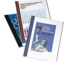 LEITZ Buchbindemappen schwarz für 15-35 Blatt DIN A4