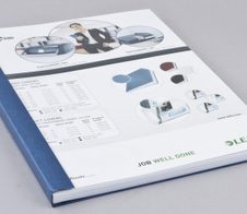 LEITZ Buchbindemappen blau für 71-105 Blatt DIN A4