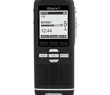 GRUNDIG Digta 7 Premium Set mit DigtaSoft One Software digitales Diktiergerät-Set 2 GB