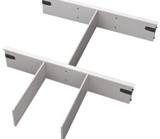 HAMMERBACHER Trennsteg Kunststoff lichtgrau