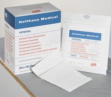 Holthaus Medical Vlies-Kompressen 10 cm x 10 cm weiß