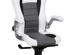 AMSTYLE Gaming Stuhl weiß/grau