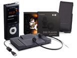 OLYMPUS DS-2600 + AS-2400 digitales Diktiergerät-Set 2 GB