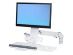 Ergotron StyleView® Steh-Sitz Combo Schwenkarm, weiß