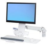Ergotron StyleView® Steh-Sitz Combo Schwenkarm, weiß