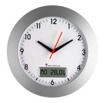 TFA® Funkwanduhr 98.1092 Ø 30 cm silber