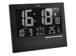 TFA® digitale Funkwanduhr 60.4508 schwarz