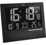 TFA® digitale Funkwanduhr 60.4508 schwarz
