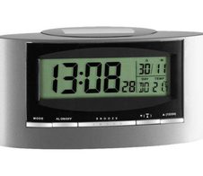 TFA® digitaler Funkwecker 98.1071 silber