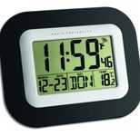 TFA® digitale Funkwanduhr 60.4503 schwarz/silber