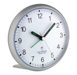 TFA® Funkwecker 60.1506 Ø 11 cm silber