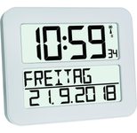 TFA® digitale Funkwanduhr 60.4512.02 weiß