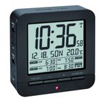 TFA® digitaler Funkwecker 60.2536.01 schwarz/silber