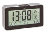 TFA® digitaler Funkwecker 60.2540.01 MELODY schwarz/silber
