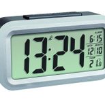 TFA® digitaler Funkwecker LUMIO PLUS schwarz/silber