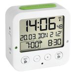 TFA® digitaler Funkwecker BINGO weiß