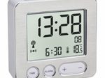 TFA® digitaler Funkwecker 60.2028 CHARGE IT WIRELESS silber