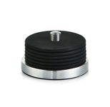 Zeller Untersetzer 10 cm schwarz, silber