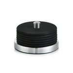 Zeller Untersetzer 10 cm schwarz, silber