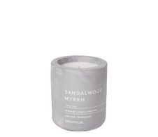 blomus SANDALWOOD MYRRH Duftkerze 8 cm grau