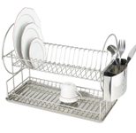 Maximex Exclusiv Duo Geschirrabtropfständer silber