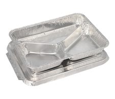 PAPSTAR Menüschalen mit Deckel 760,0 ml silber