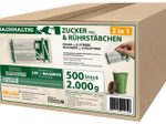 HELLMA Zuckersticks mit Rührstäbchen 500 St.