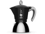 Bialetti Moka Induktion - Espressokocher mit Bi-Layer-Kessel - schwarz - für 4 Tassen