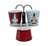 Bialetti Mini Express Espressokocher-Set rot