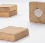 SIGEL Magnete 3,3 x 3,3 cm, quadratisch, braun