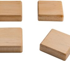 SIGEL Magnete 3,3 x 3,3 cm, quadratisch, braun