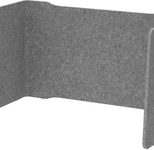 HAMMERBACHER Akustik-Tischtrennwand, grau 114 x 60,5 cm