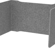 HAMMERBACHER Akustik-Tischtrennwand, grau 114 x 60,5 cm