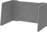 HAMMERBACHER Akustik-Tischtrennwand, grau 114 x 60,5 cm