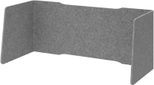 HAMMERBACHER Akustik-Tischtrennwand, grau 154 x 60,5 cm