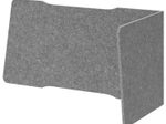 HAMMERBACHER Akustik-Tischtrennwand, grau 127,5/120 x 60,5 cm