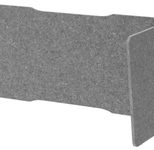 HAMMERBACHER Akustik-Tischtrennwand, grau 143,5/136 x 60,5 cm