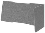 HAMMERBACHER Akustik-Tischtrennwand, grau 143,5/136 x 60,5 cm