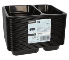 STARPAK Einweg-Menüschalen 0,866 l schwarz