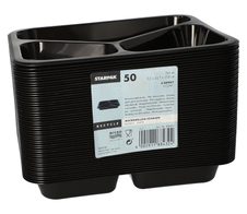 STARPAK Einweg-Menüschalen 0,765 l schwarz