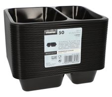 STARPAK Einweg-Menüschalen 1,205 l schwarz