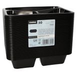 STARPAK Einweg-Menüschalen 1,095 l schwarz
