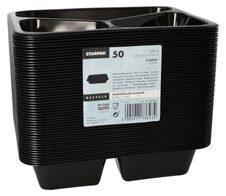 STARPAK Einweg-Menüschalen 1,095 l schwarz