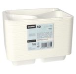 STARPAK Einweg-Menüschalen 0,765 l weiß