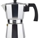 Milu 3 Tassen Espressokocher silber/schwarz